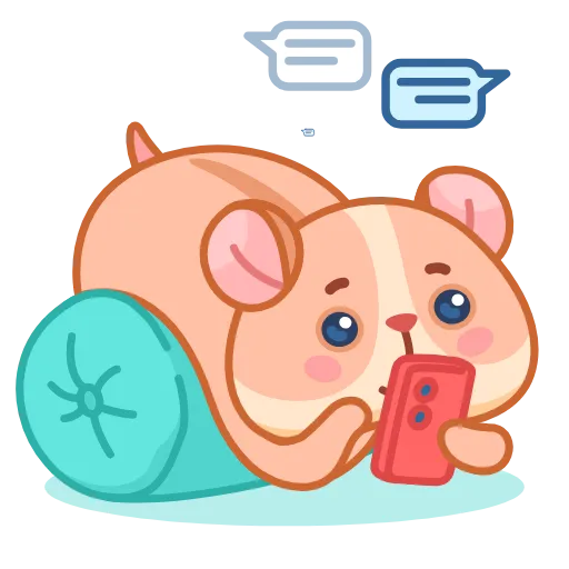 💬 Стикер «Хомячок Коржик» для Telegram