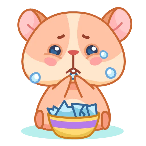 Стикерпак Хомячок Коржик для Telegram