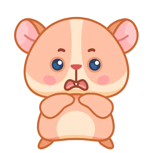 🙄 Стикер «Хомячок Коржик» для Telegram