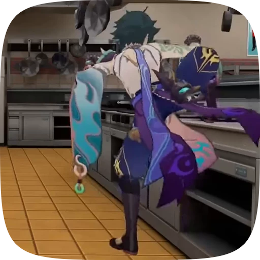 🥵 Стикер «Cooking with Xiao» для Telegram