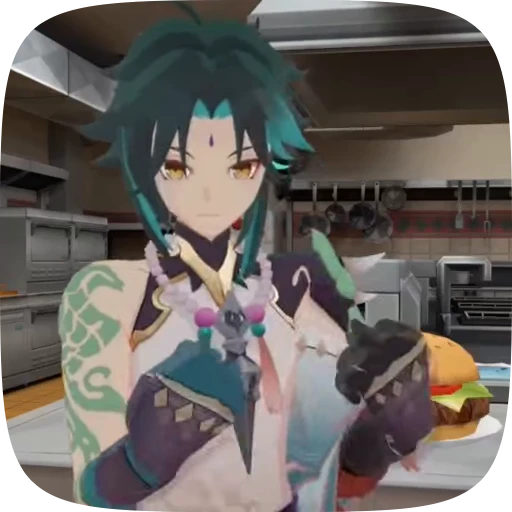 ✊ Стикер «Cooking with Xiao» для Telegram