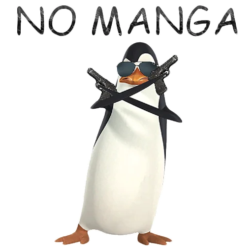 🐧 Стикер «ANIME DETECTED ELIMINATE ANIME» для Telegram
