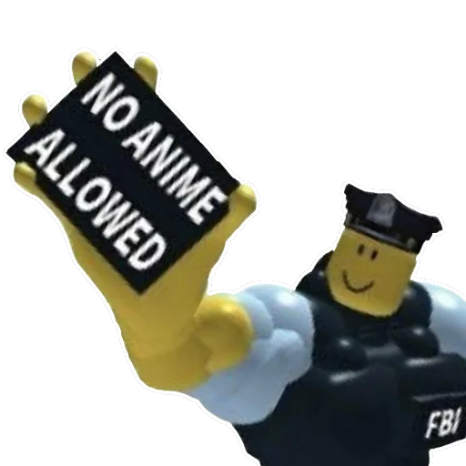 👮‍♂ Стикер «ANIME DETECTED ELIMINATE ANIME» для Telegram