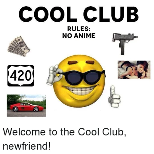 😎 Стикер «ANIME DETECTED ELIMINATE ANIME» для Telegram