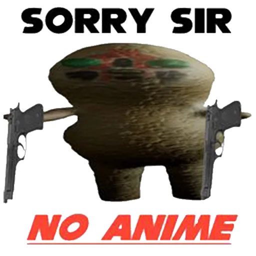 👽 Стикер «ANIME DETECTED ELIMINATE ANIME» для Telegram