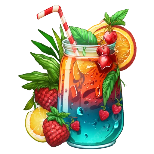 🍹 Стикер «Soda-Juice-Shakes» для Telegram