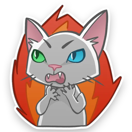 😡 Стикер «АйсКот» для Telegram