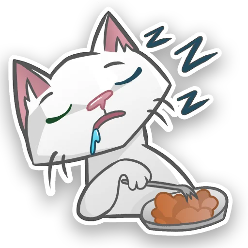 😴 Стикер «АйсКот» для Telegram