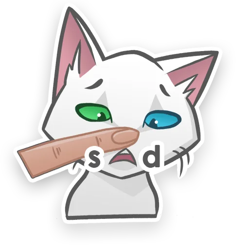 ☹️ Стикер «АйсКот» для Telegram