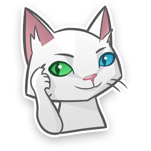 🧏‍♀️ Стикер «АйсКот» для Telegram