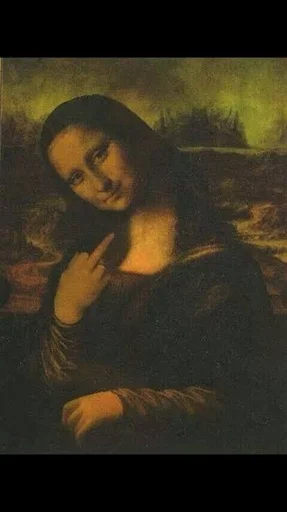 🖕 Стикер «Monalisa» для Telegram