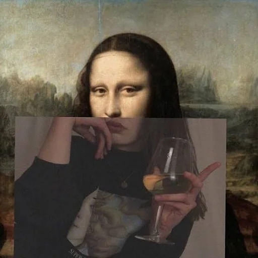 🍷 Стикер «Monalisa» для Telegram