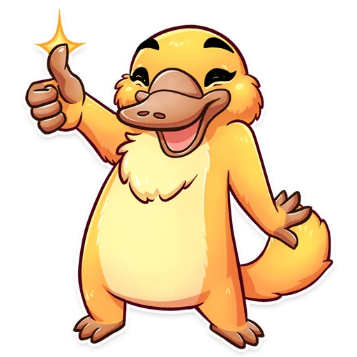 👍 Стикер «Cooper the Platypus» для Telegram