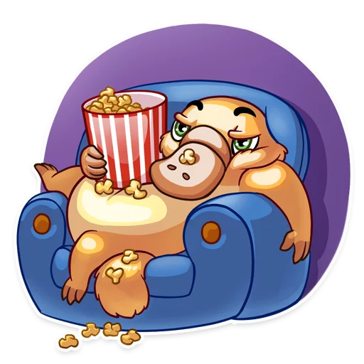 🍿 Стикер «Cooper the Platypus» для Telegram