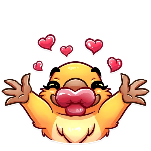 😘 Стикер «Cooper the Platypus» для Telegram