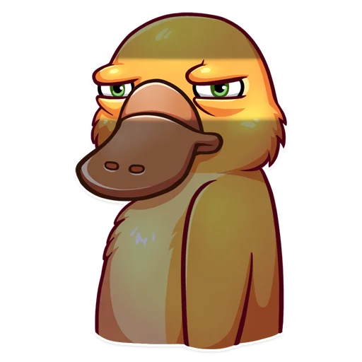 😑 Стикер «Cooper the Platypus» для Telegram
