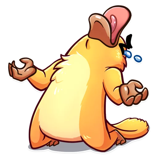 😫 Стикер «Cooper the Platypus» для Telegram