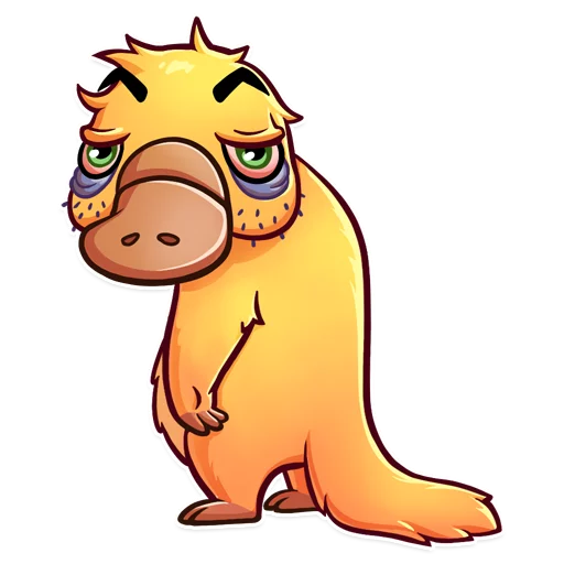 😞 Стикер «Cooper the Platypus» для Telegram