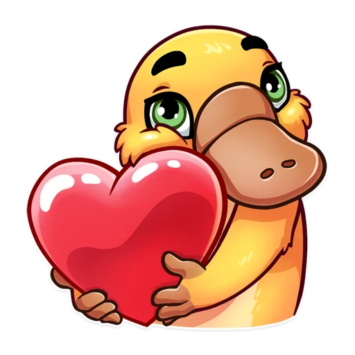 ❤ Стикер «Cooper the Platypus» для Telegram