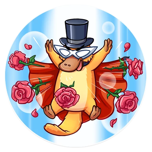 🌹 Стикер «Cooper the Platypus» для Telegram