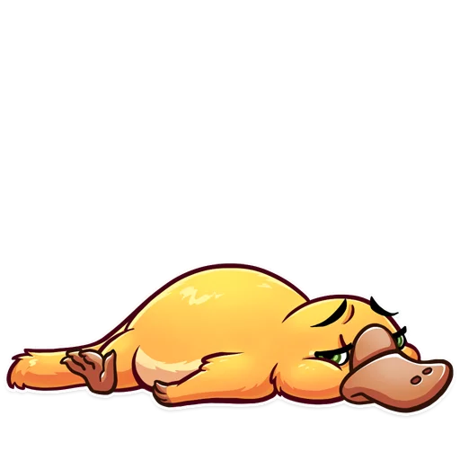 😔 Стикер «Cooper the Platypus» для Telegram