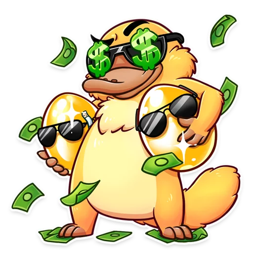 😎 Стикер «Cooper the Platypus» для Telegram