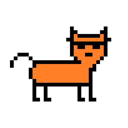 😎 Стикер «Color pixel cats» для Telegram