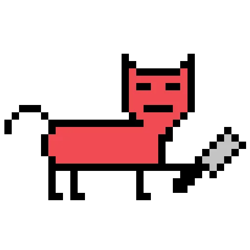 🔪 Стикер «Color pixel cats» для Telegram