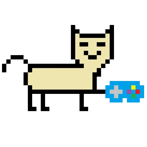 🎮 Стикер «Color pixel cats» для Telegram