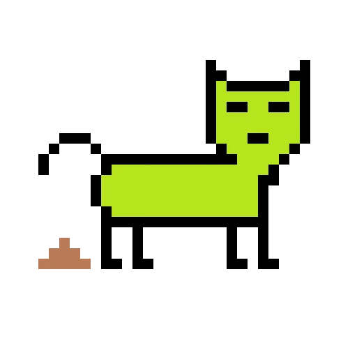 💩 Стикер «Color pixel cats» для Telegram