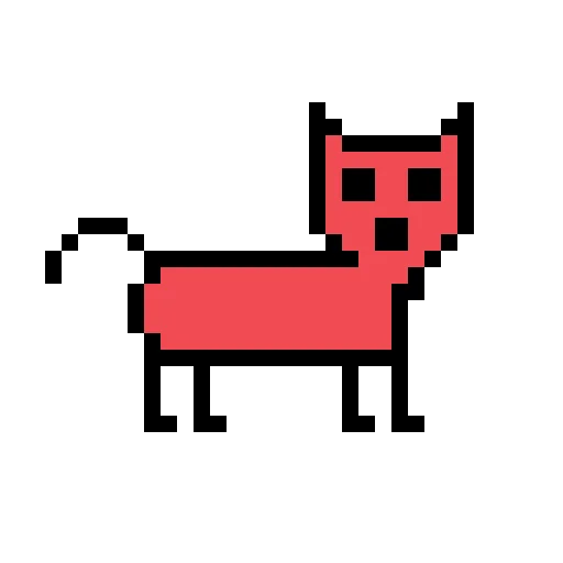 😳 Стикер «Color pixel cats» для Telegram