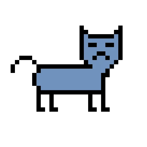 🙁 Стикер «Color pixel cats» для Telegram