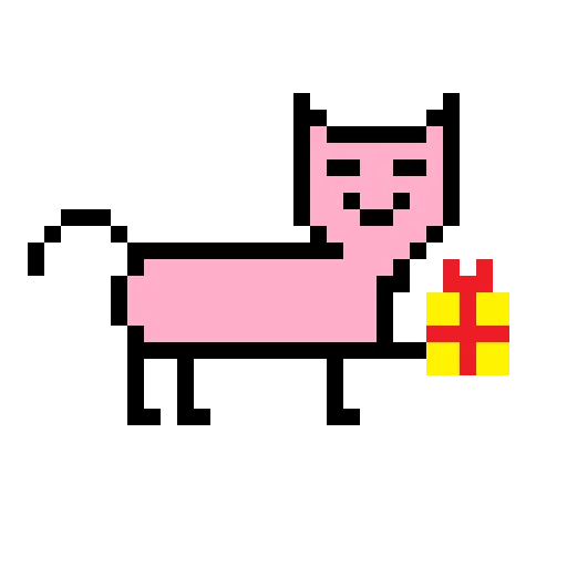 🎁 Стикер «Color pixel cats» для Telegram