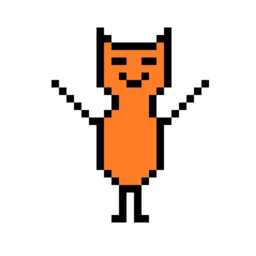 😊 Стикер «Color pixel cats» для Telegram