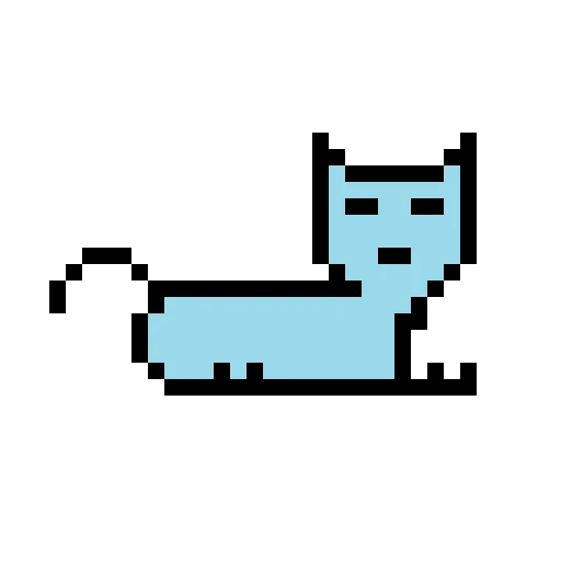 😐 Стикер «Color pixel cats» для Telegram