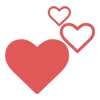 ❤️ Эмодзи «Коралловый набор, буквы, цифры» для Telegram