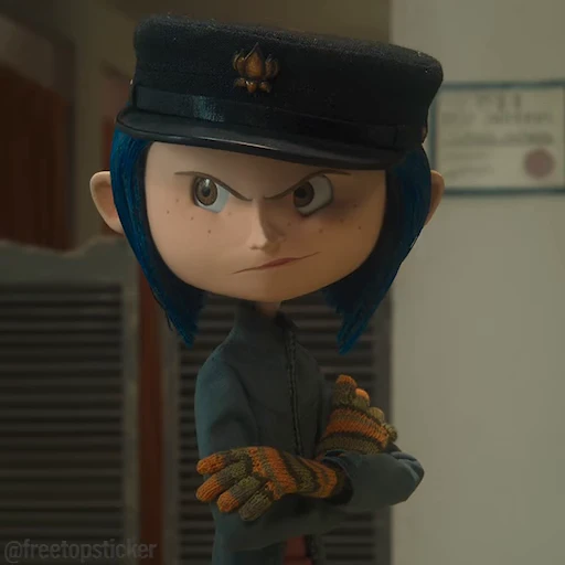 😠 Стикер «Coraline» для Telegram