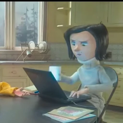 ☕️ Стикер «Coraline Jones» для Telegram