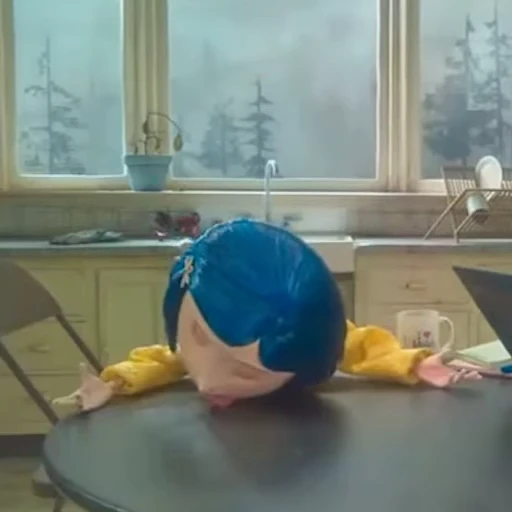 😮‍💨 Стикер «Coraline Jones» для Telegram