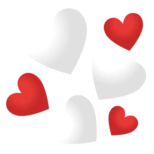 ❤️ Стикер «Hearts» для Telegram