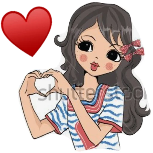 ❤️ Стикер «Hearts» для Telegram