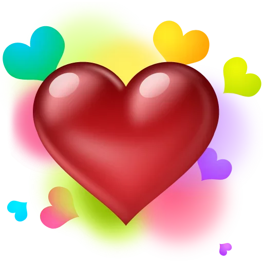 ❤️ Стикер «Hearts» для Telegram