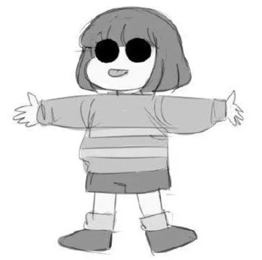 🩶 Стикер «Core Frisk Undertale» для Telegram