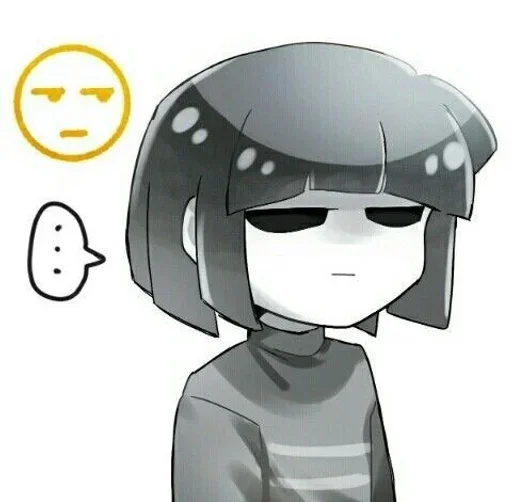 🩶 Стикер «Core Frisk Undertale» для Telegram