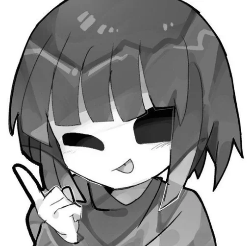 🩶 Стикер «Core Frisk Undertale» для Telegram