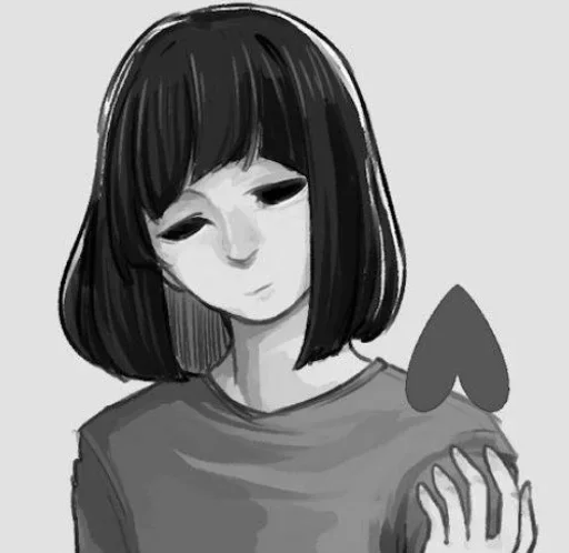 🩶 Стикер «Core Frisk Undertale» для Telegram