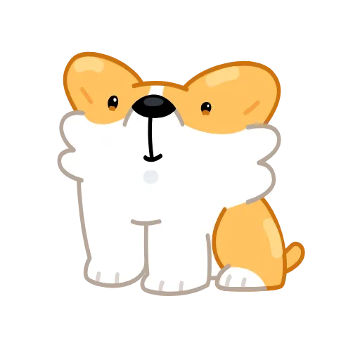 Стикер 20 Corgi