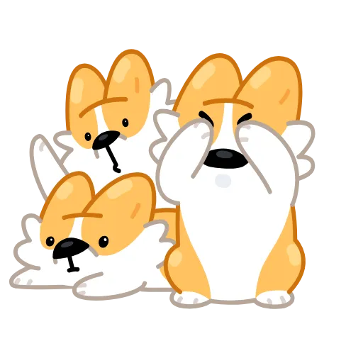 Стикер 30 Corgi
