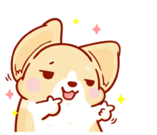 😉 Стикер «corgi in-love» для Telegram