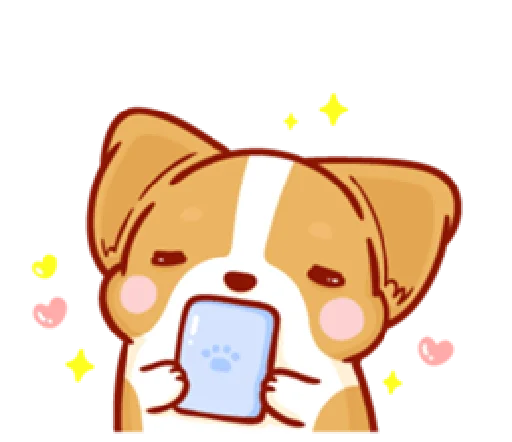 😚 Стикер «corgi in-love» для Telegram